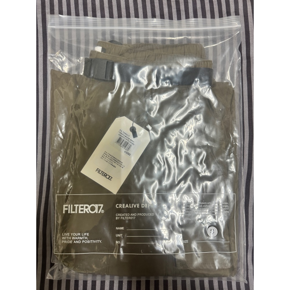 FILTER017抗撕裂不對稱錐形軍褲 全新含吊牌-細節圖8