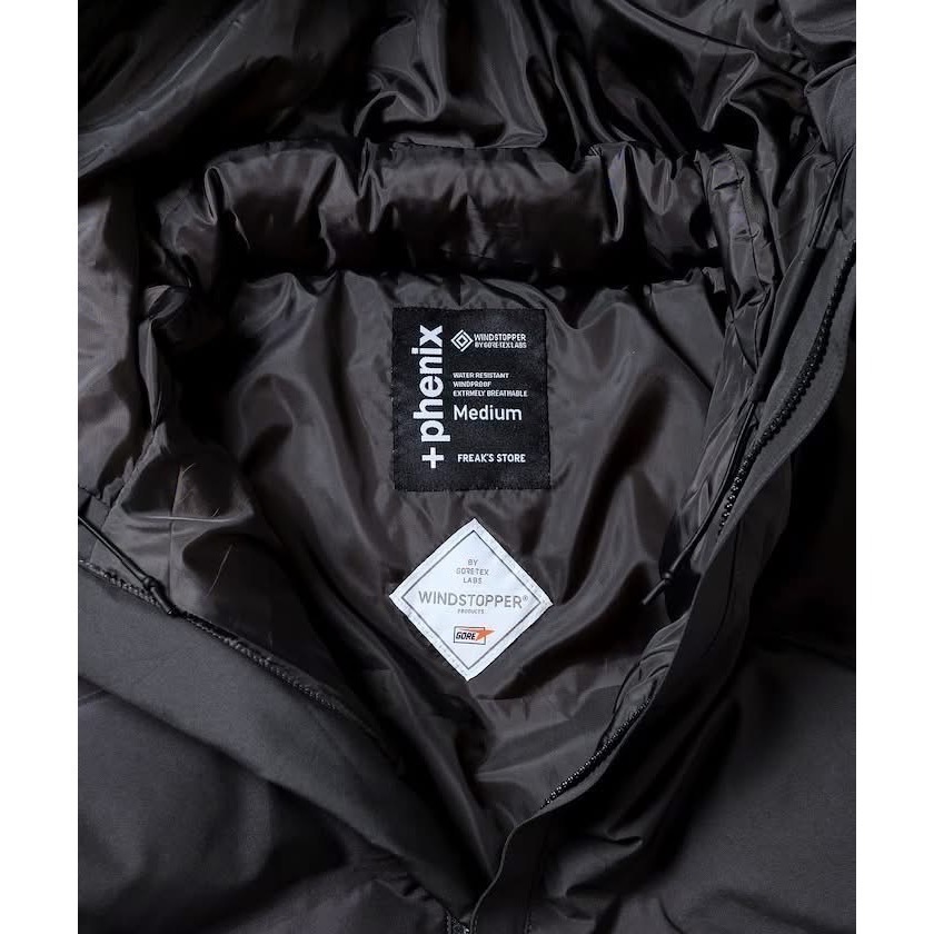日線🇯🇵Plus Phenix別注GORE-TEX 黑WINDSTOPPER DOWN JACKET 全新含吊牌-細節圖3