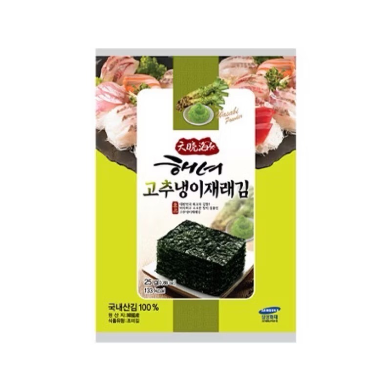 韓國海女海苔 大片韓國海苔 1袋4包 效期2026.06月-細節圖2