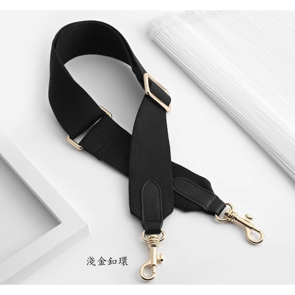 超寬版 純色織紋帆布包包替換肩揹帶/寬背帶/斜揹帶/寬肩帶/側背帶 MJ MK 凱莉菜藍包-規格圖10