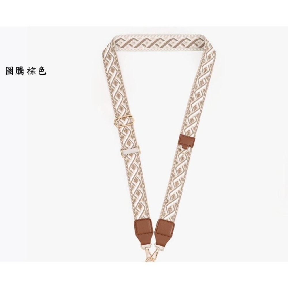 ♥kiki choc♥韓 多功能二合一 點點方格/圖騰刺繡包包背帶可拆卸替換側揹帶/斜揹帶 刺繡圖騰麻將包帶手機背帶-細節圖6