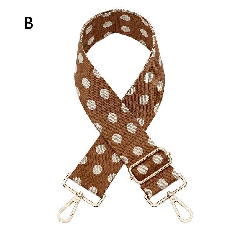 ♥韓 超寬版百搭可愛滿版點點圓點包包背帶肩揹帶/寬背帶/斜揹帶/寬肩帶/側背帶MJ焦糖奶茶波點-細節圖3