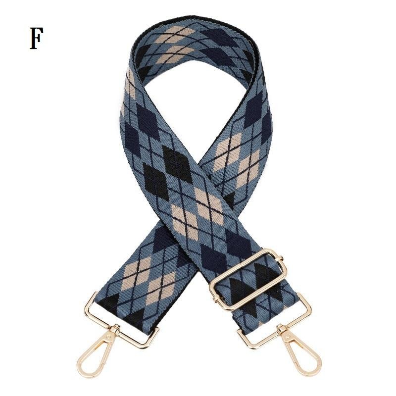 ♥韓 超寬版百搭拼色撞色菱格紋 包包背帶肩揹帶/寬背帶/斜揹帶/寬肩帶/側背帶MJ/手機包背帶-細節圖5