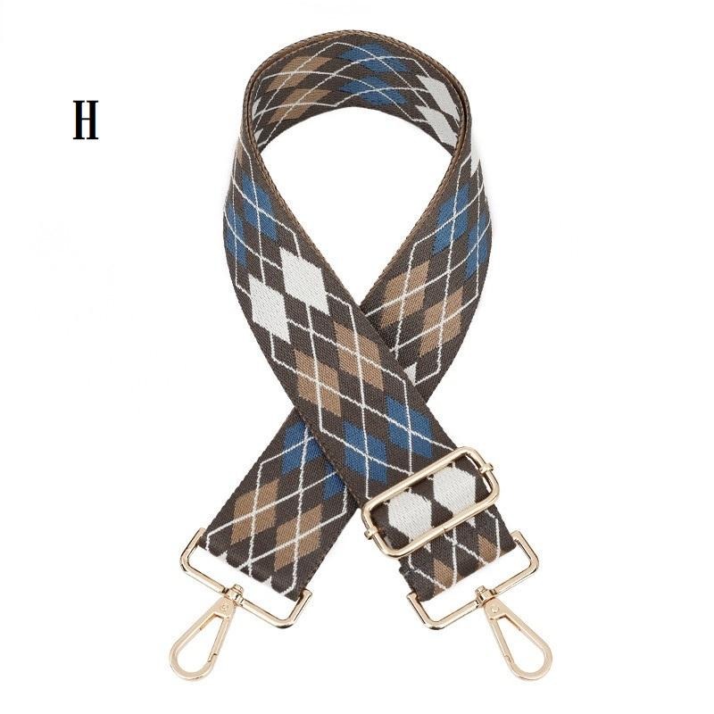 ♥韓 超寬版百搭拼色撞色菱格紋 包包背帶肩揹帶/寬背帶/斜揹帶/寬肩帶/側背帶MJ/手機包背帶-細節圖6