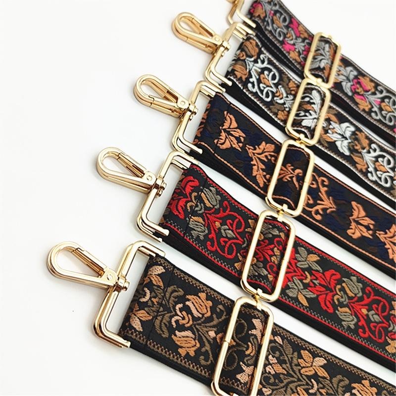 5CM超寬背帶 滿版宮廷刺繡圖騰包包背帶肩揹帶/寬背帶/斜揹帶/超寬版肩帶 包包揹帶 MJMK-細節圖8