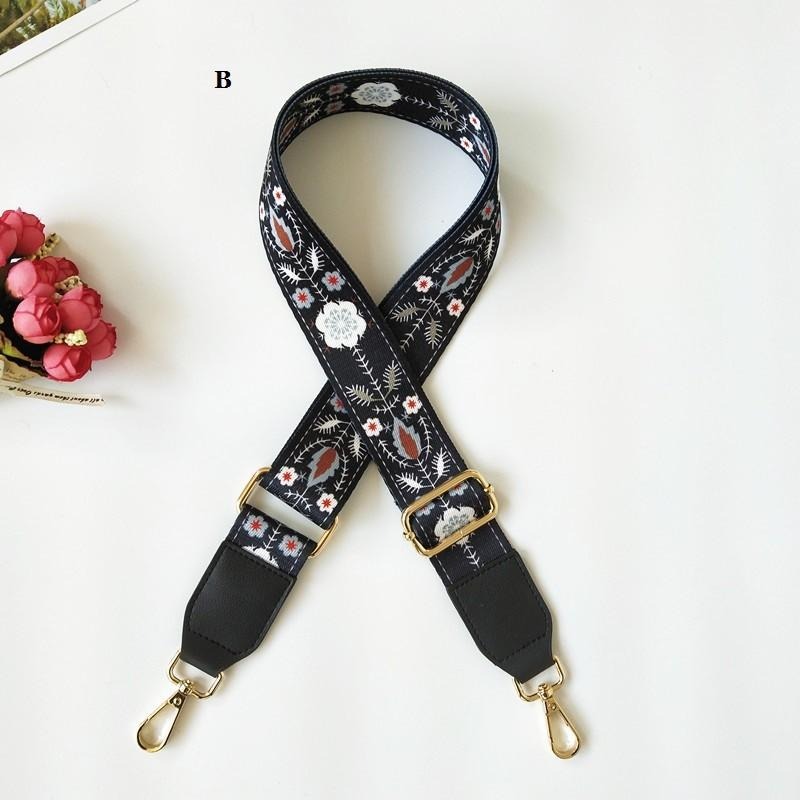 韓 滿版花朵 皮革包包背帶肩揹帶/寬背帶/斜揹帶/寬肩帶 包包揹帶 減壓背帶-細節圖4