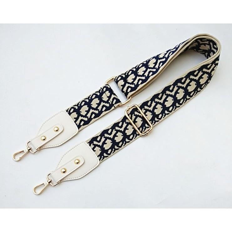 💙超寬版背帶 韓版滿版刺繡圖騰配皮革包包背帶肩揹帶/寬背帶/斜揹帶/超寬版肩帶 包包背帶 Mkcoach-細節圖4