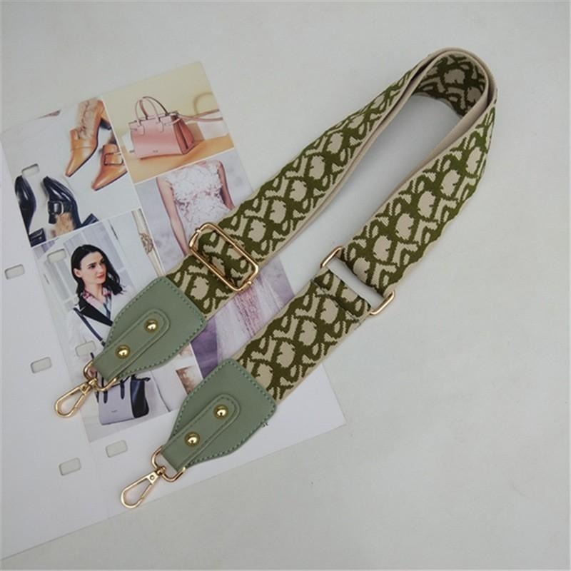 💙超寬版背帶 韓版滿版刺繡圖騰配皮革包包背帶肩揹帶/寬背帶/斜揹帶/超寬版肩帶 包包背帶 Mkcoach-細節圖6