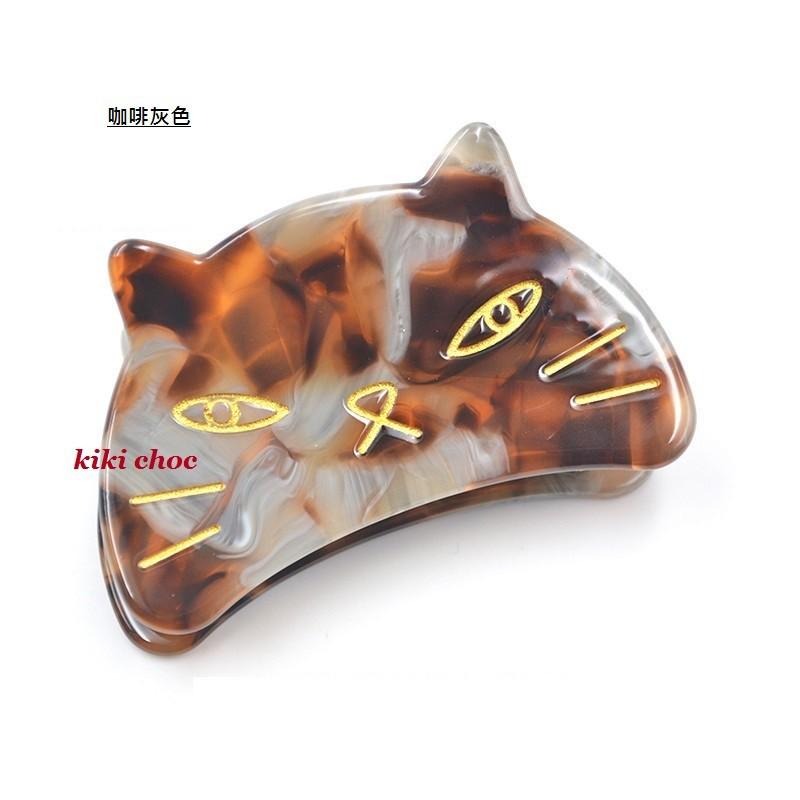 正韓 酷萌系傲嬌貓咪酷喵髪夾抓夾鯊魚夾 髪飾 日系風 貓皇-細節圖4