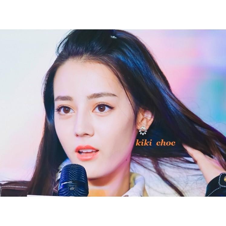 ♥ 韓*S925銀飾* 閃亮細緻水鑽花圈/圓圈/圈圈綴珍珠耳環  明星款-細節圖8