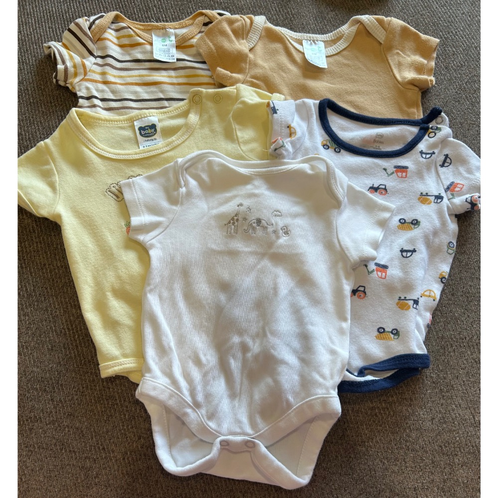 寶寶包屁衣 新生兒包屁衣 0-3月穿 二手 共8件-細節圖2