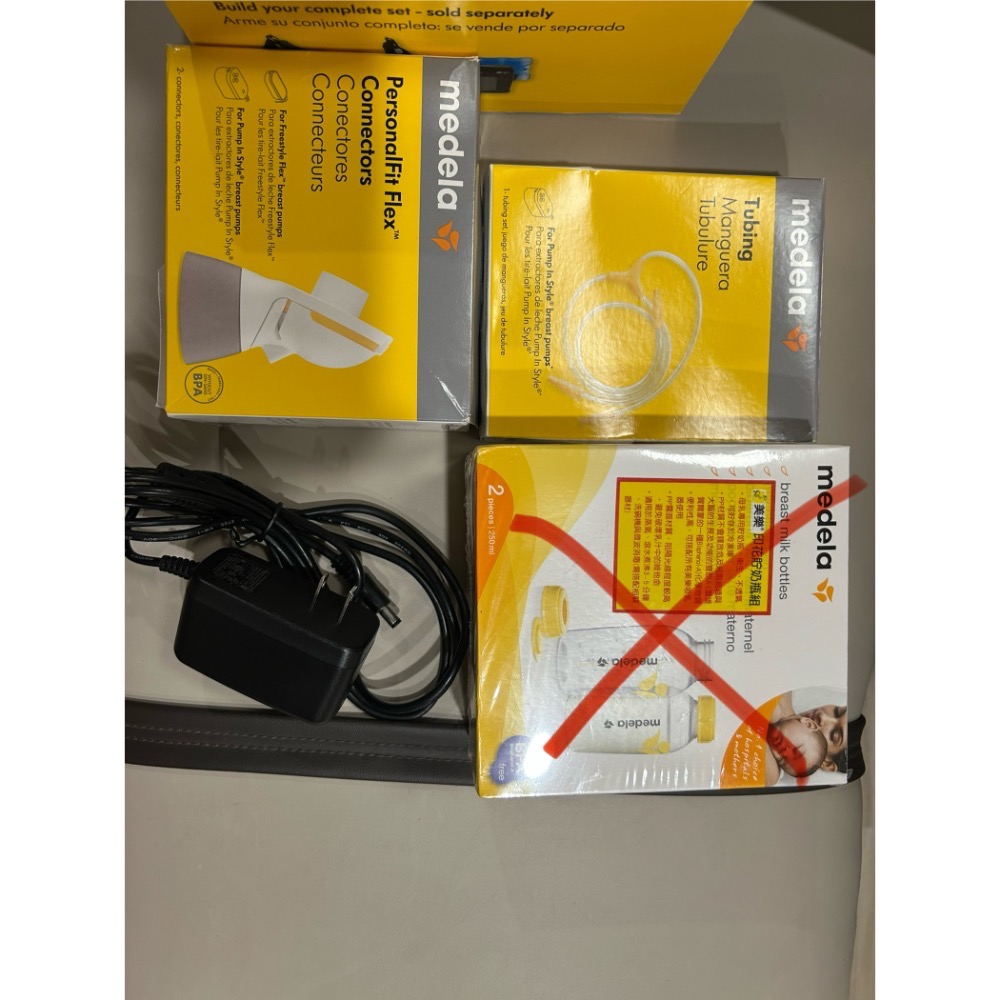 美樂 medela 電動雙邊擠乳器 9.9新 配件全新-細節圖3
