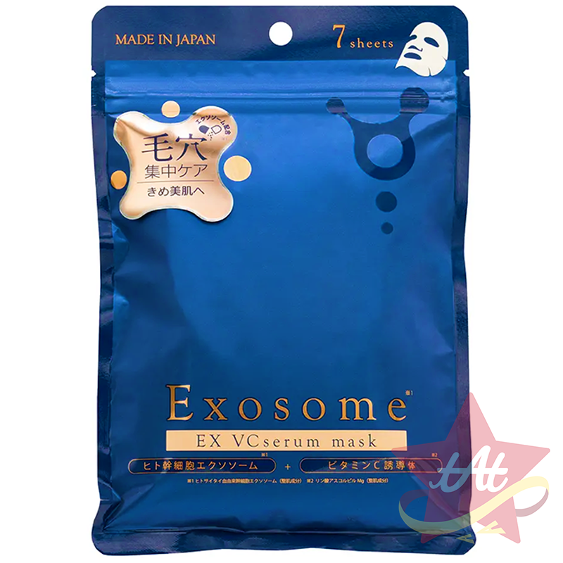 台灣現貨🇯🇵 JAPAN GALS 緊緻彈性光滑透亮改善膚質滋潤調理 面膜7枚入 EXO LABO EXOSOME-規格圖3