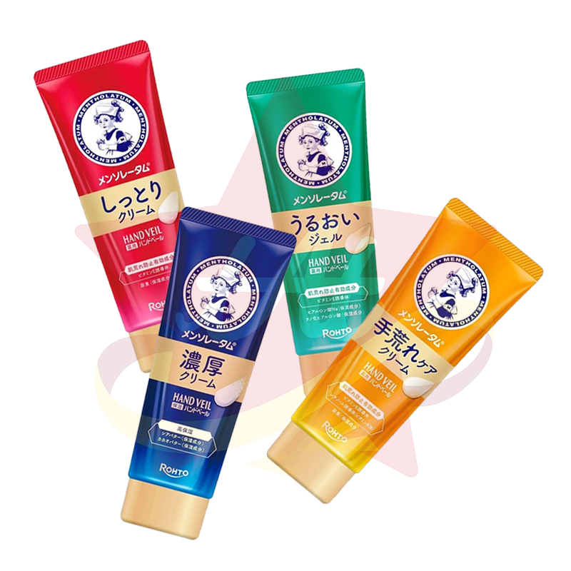 台灣現貨🇯🇵 日本曼秀雷敦HAND VEIL護手霜 HAND CREAM ROHTO 樂敦 尿素指肌荒對策 70g-細節圖3