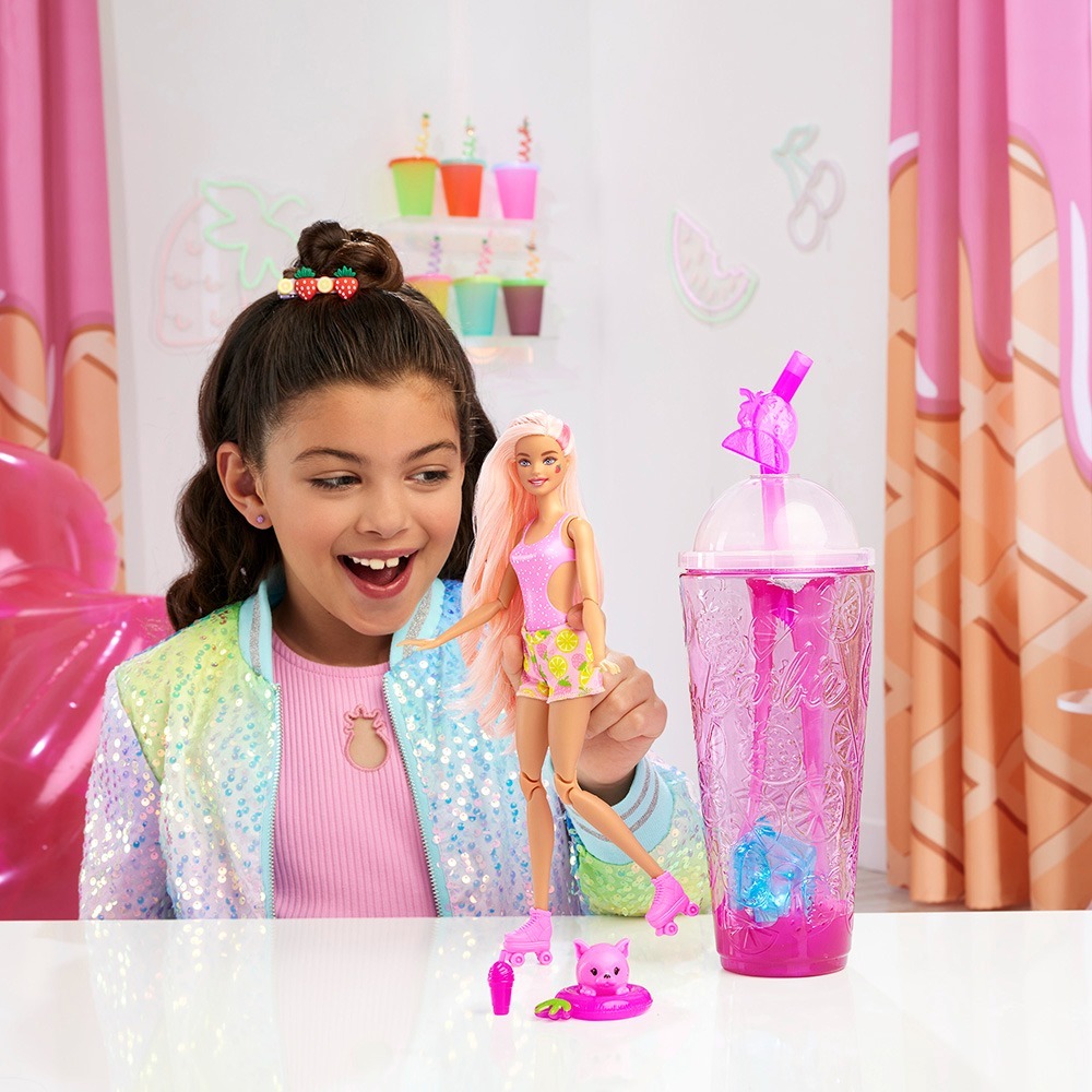 Barbie 芭比 驚喜造型娃娃-甜心果汁杯系列-細節圖5