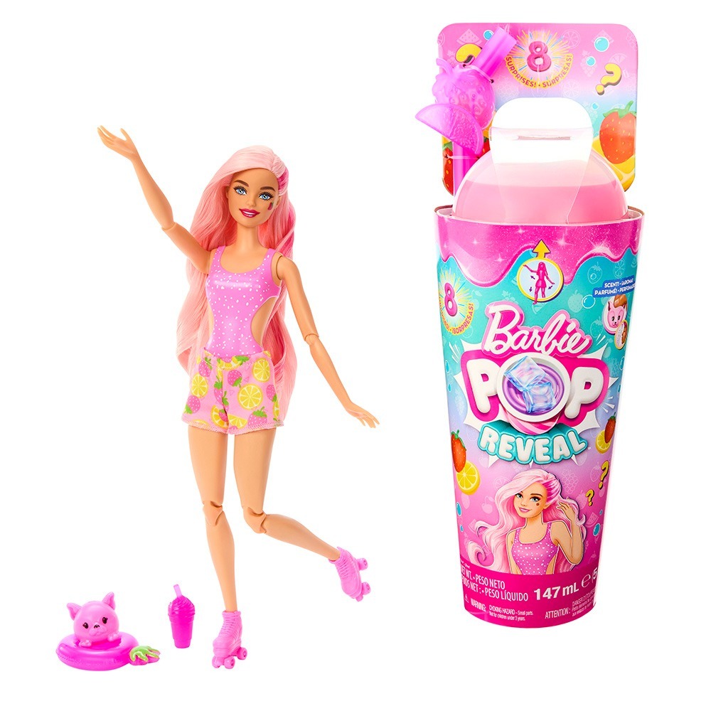 Barbie 芭比 驚喜造型娃娃-甜心果汁杯系列-規格圖5