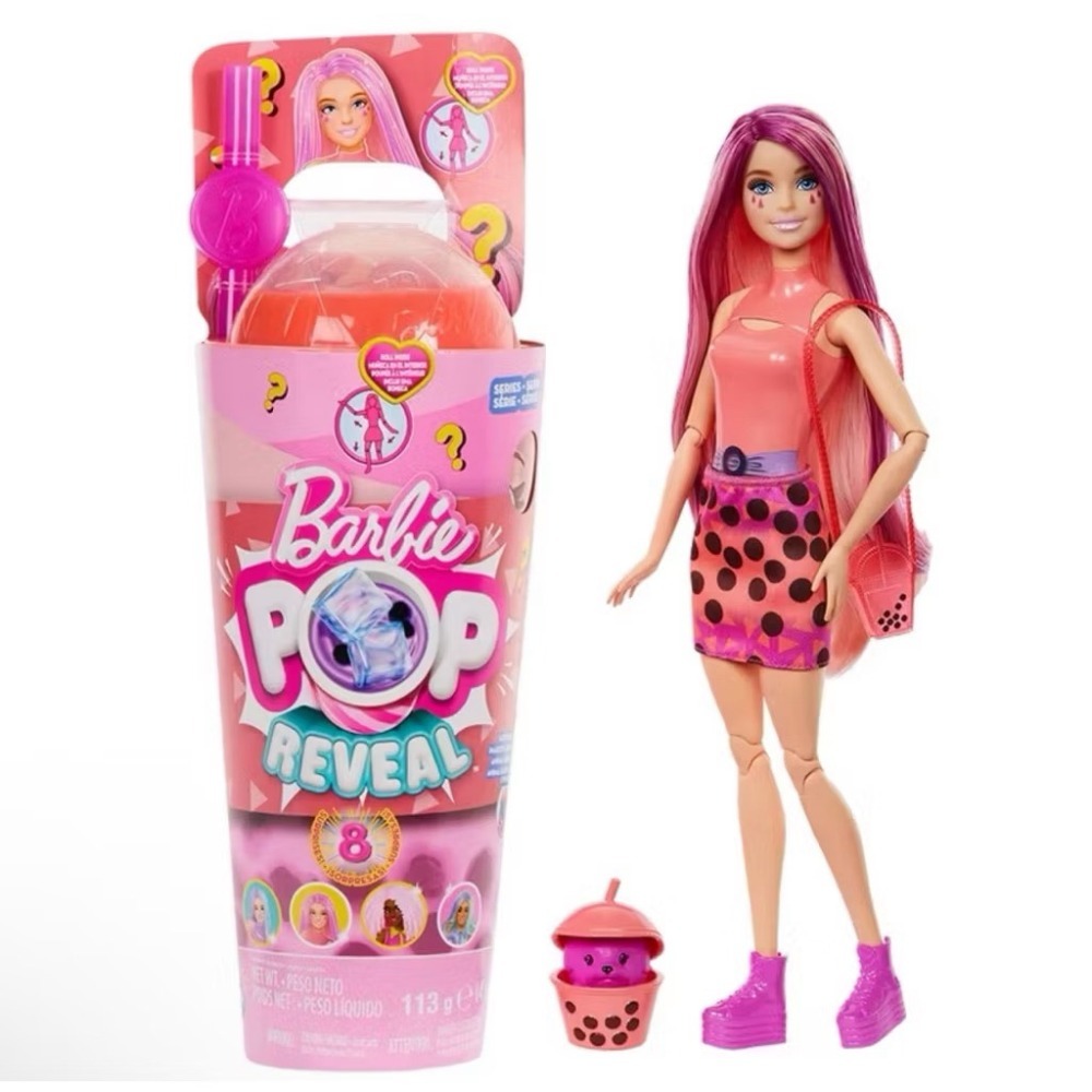 Barbie 芭比 驚喜造型娃娃組合-珍珠奶茶系列(四款任選)-規格圖6