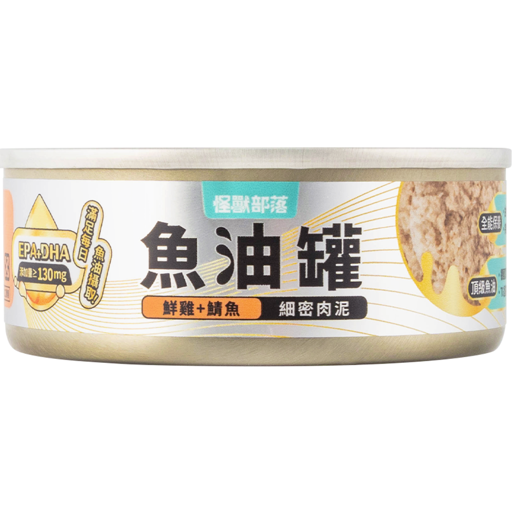 怪獸部落 德國頂級魚油主食罐 82g <四口味>-規格圖1