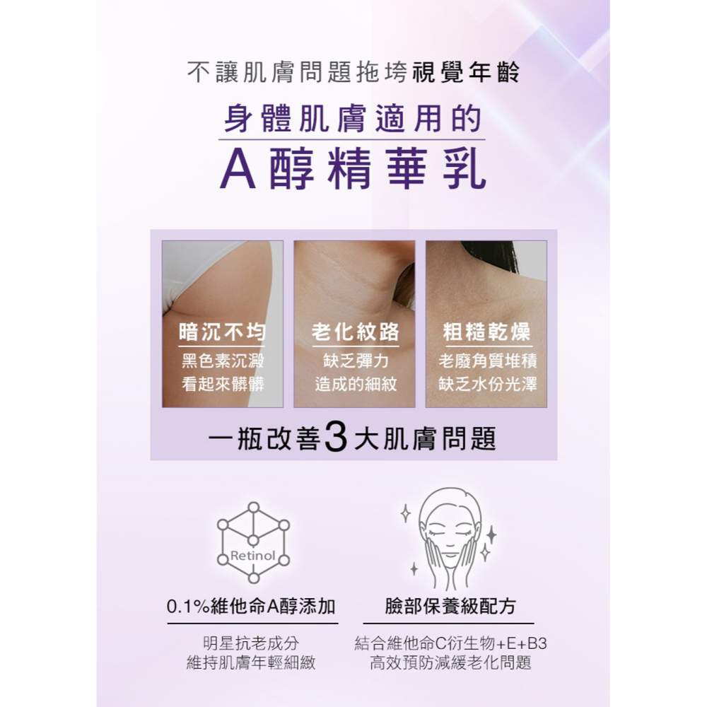 St.Clare 聖克萊爾 A醇彈潤緊緻美體乳100ml 身體乳 頸紋 乾燥粗糙 暗沉不均-細節圖3