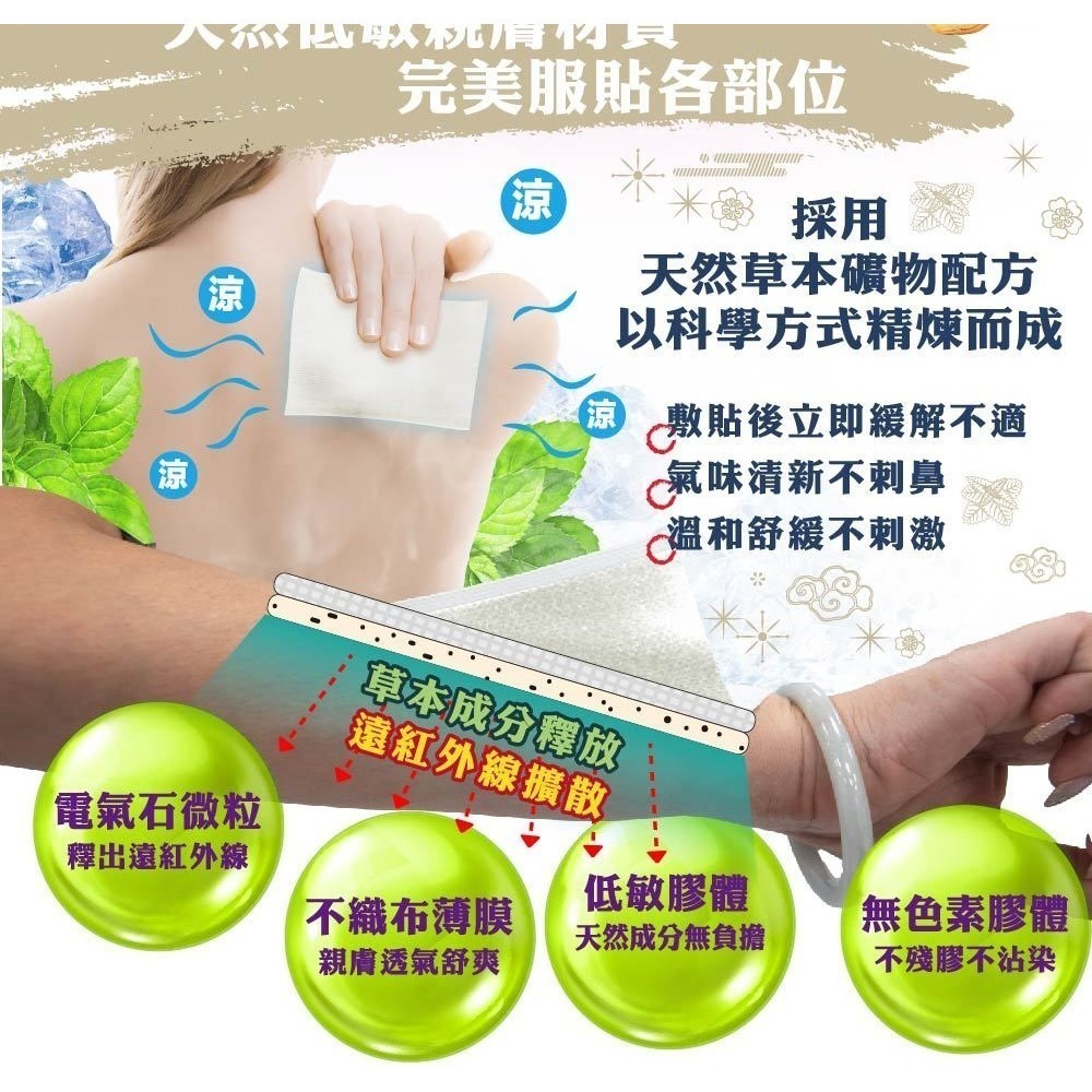 炫煬堂 正宗金門一條根舒緩貼布３包組 (10片/每包) 三款可選 石墨烯 碧璽薄荷 薰衣草-細節圖4