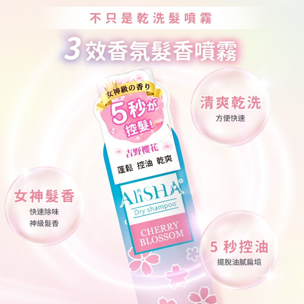 AliSHA  三麗鷗聯名款 乾洗髮噴霧220ml (多款可選) 三麗鷗聯名款-細節圖9