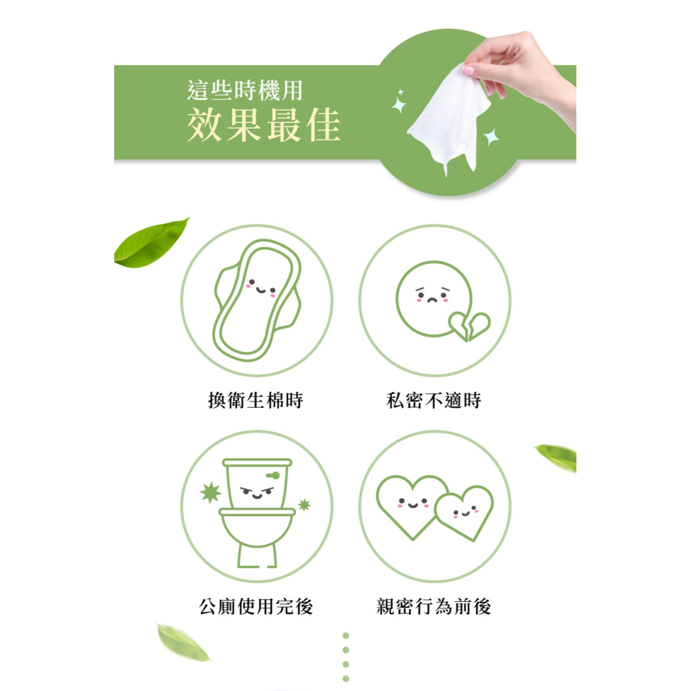 Relove 私密肌弱酸清潔濕紙巾 單片盒裝版(60片/盒) 片片獨立包裝 無涼感 私密濕巾-細節圖3