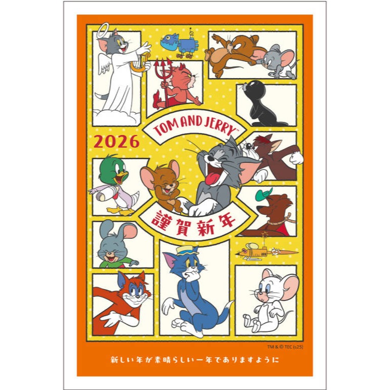 ※風之物※ 2026馬年親飛日本 新年賀卡 凱蒂貓 多拉A夢  MOOMIN 迪士尼 多張享折扣 (單張售)-規格圖6