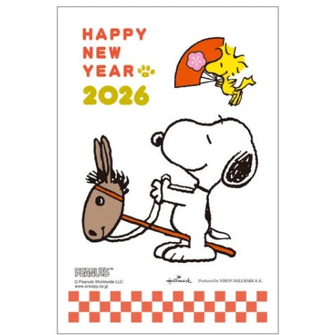 ※風之物※ 2026馬年親飛日本 新年賀卡 凱蒂貓 多拉A夢  MOOMIN 迪士尼 多張享折扣 (單張售)-規格圖6