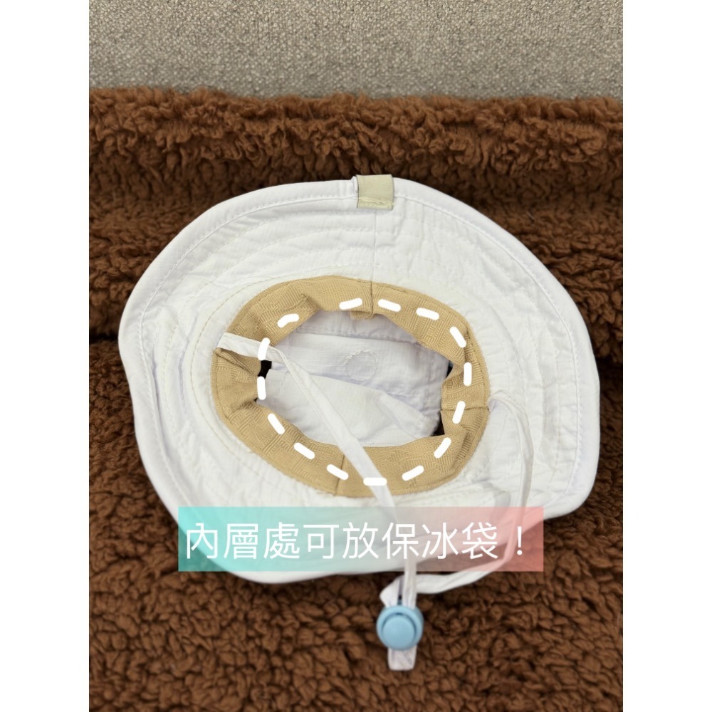 🇰🇷韓國 Super Pet 寵物漁夫帽 附保冰袋 寵物造型帽 狗狗涼感帽 貓狗造型帽 漁夫帽 狗狗遮陽帽-細節圖5