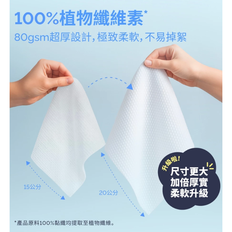 Hoppi 雲柔乾濕兩用巾60抽/包-細節圖3