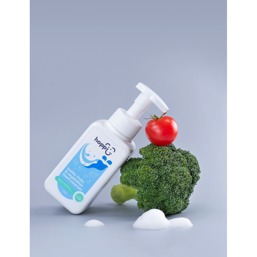 Hoppi 奶瓶蔬果清潔慕斯500ml/瓶-細節圖2