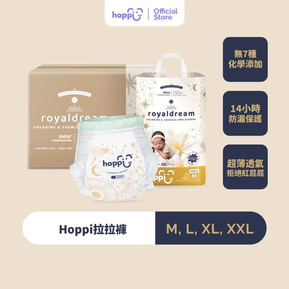 RoyalDream皇家系列拉拉褲M、L、XL、XXL/可1袋購/可箱購-箱購(4袋組)