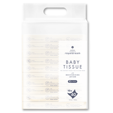 RoyalDream/Hoppi寶寶紙巾40抽*10包/袋-細節圖2