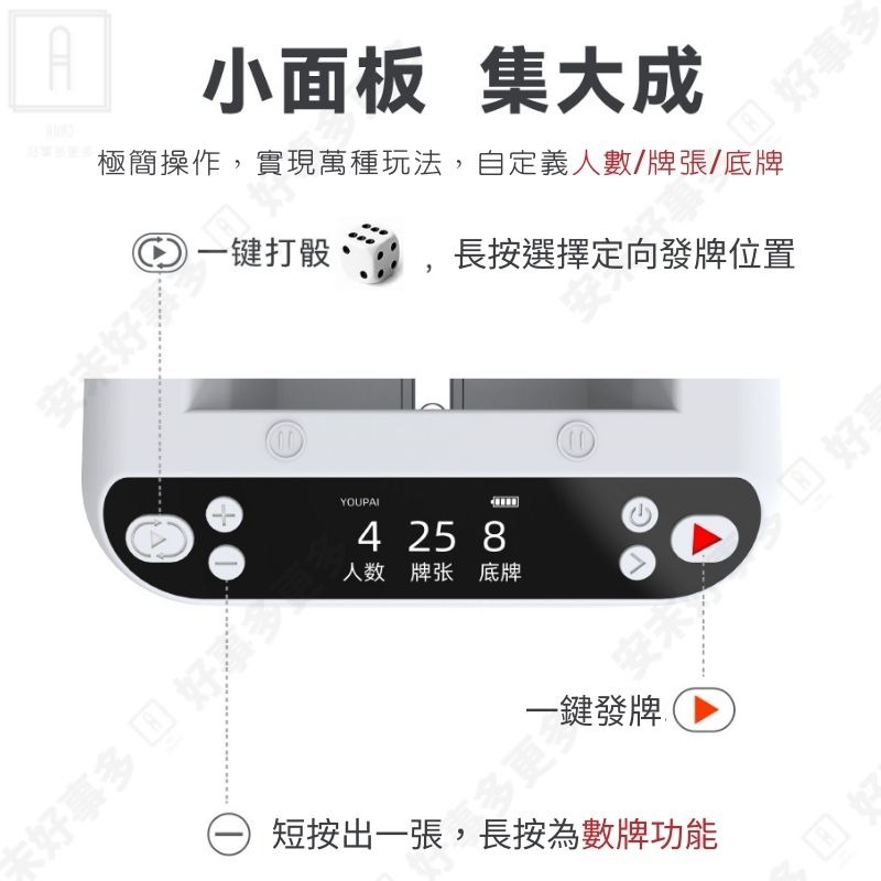 發牌機 自動發牌機 台灣獨家經銷 有牌MAX3代白色 撲克牌發牌機 電動發牌機 自動發牌 自動撲克發牌機 無線自動發牌-細節圖9