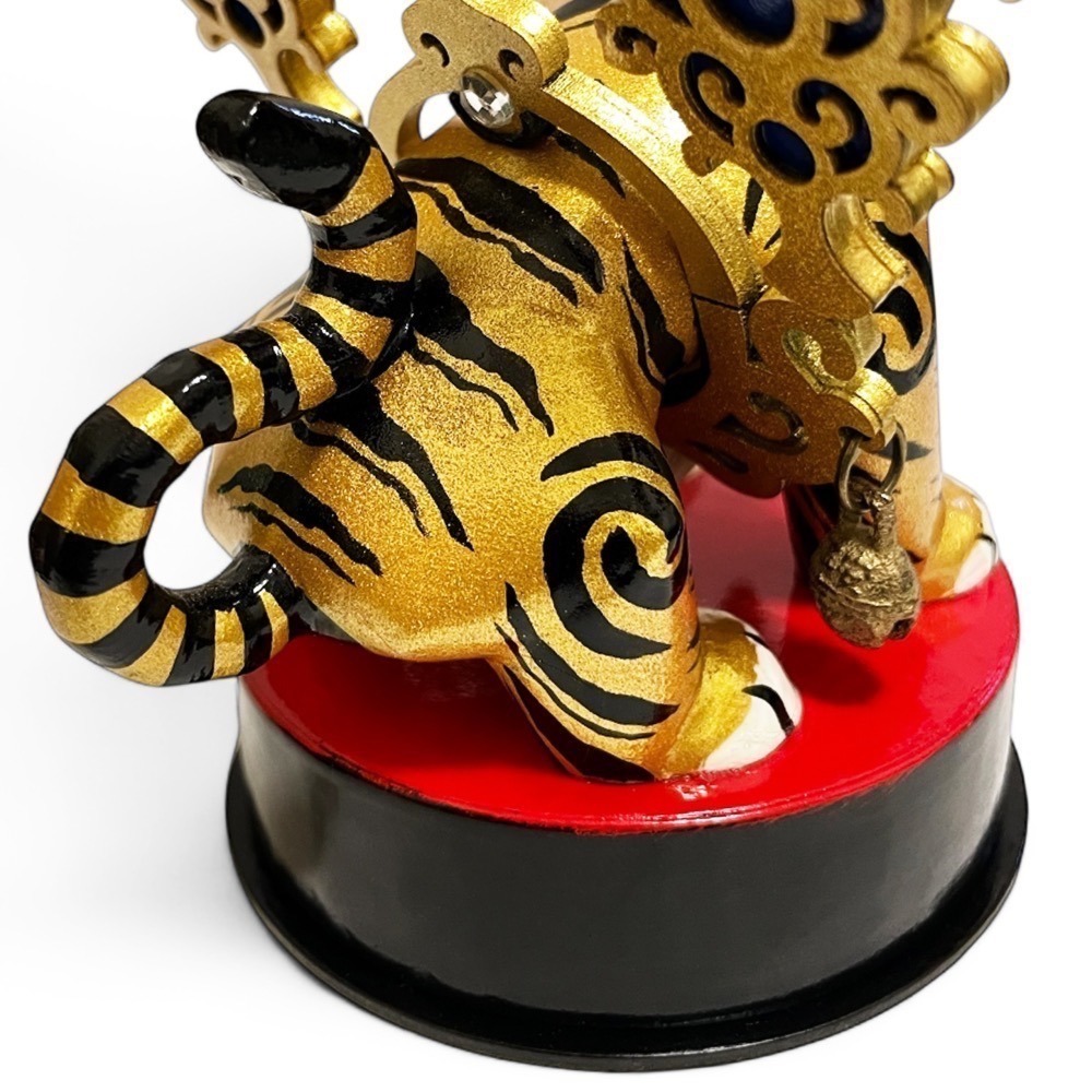 迷匠手藝工坊｜神獸系•金虎將軍／黑虎將軍｜手工原創 神明模型 紙藝精品 收藏擺設-細節圖6