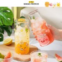 ［Be Woman]預購 kakao friends 玻璃杯 一人飲 水壺 附杯子 500ml-規格圖5