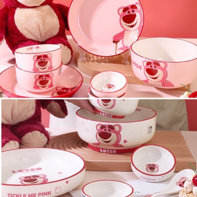 ［Be Woman]現+預 正版授權 草莓熊 熊抱哥 暴力熊 玩具總動員 陶瓷 碗盤 陶瓷碗 盤子