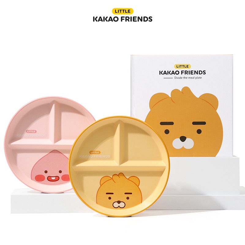 [Be Woman]現貨 正版授權 kakao friends 陶瓷 三格盤 點心盤 沙拉盤-細節圖4