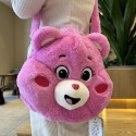 ［Be Woman Shoes]現+預 Care Bears 彩虹熊 愛心熊 毛絨 手提包 斜背包-規格圖10