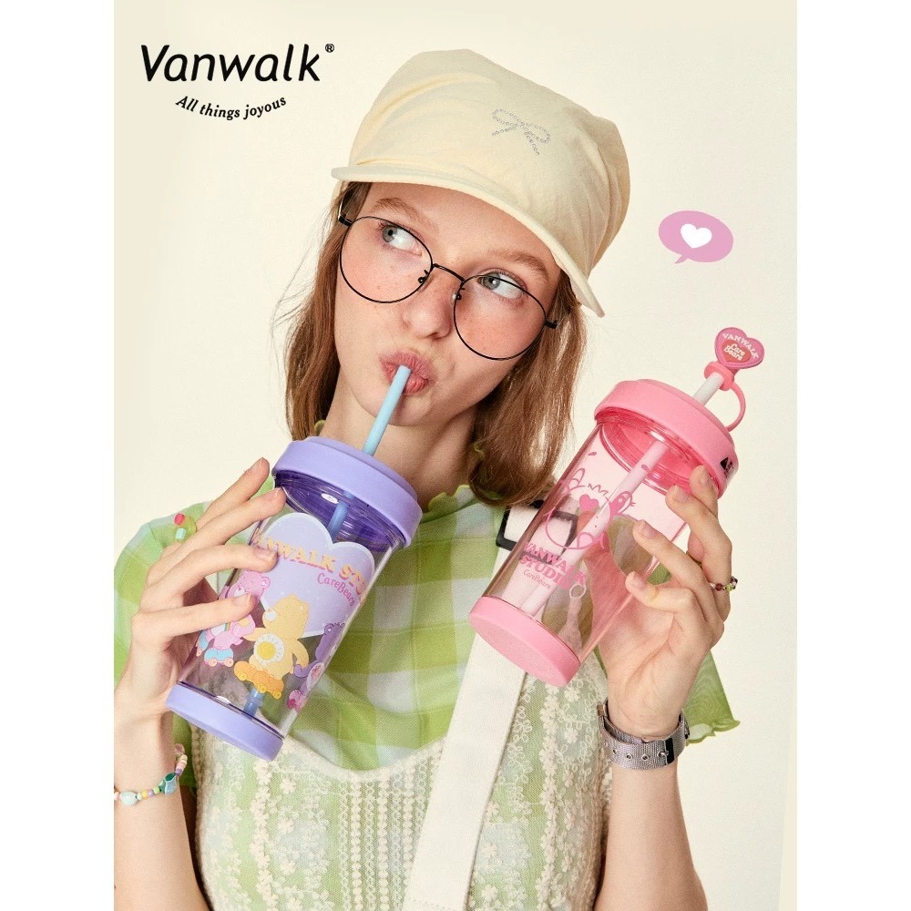 Be004 Care Bears 吸管水杯-細節圖4