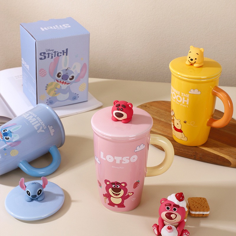 ［Be Woman]現+預 維尼 小熊維尼 草莓熊 熊抱哥 史迪奇 陶瓷 馬克杯 飲水杯 飲料杯-細節圖3