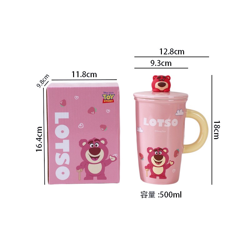 ［Be Woman]現+預 維尼 小熊維尼 草莓熊 熊抱哥 史迪奇 陶瓷 馬克杯 飲水杯 飲料杯-規格圖4