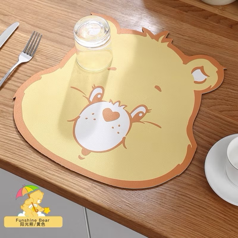 ［Be Woman]現+預 Care Bears 彩虹熊 愛心熊 pu 餐墊 食物墊 桌墊 客廳 廚房-規格圖6
