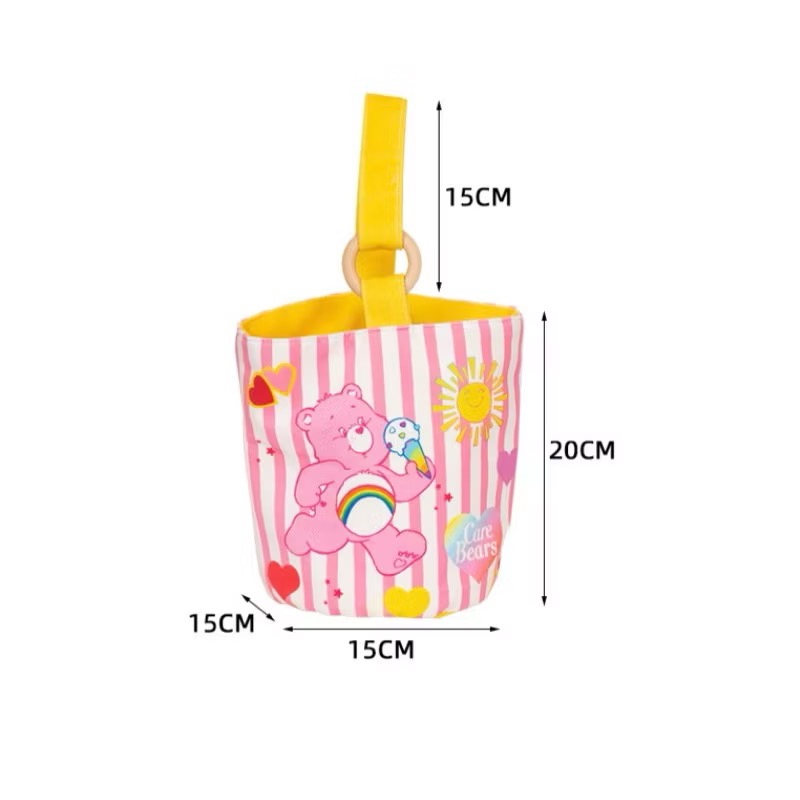 ［Be Woman] 現+預 Care Bears 彩虹熊 愛心熊 水桶包 手提包 手提袋-細節圖2