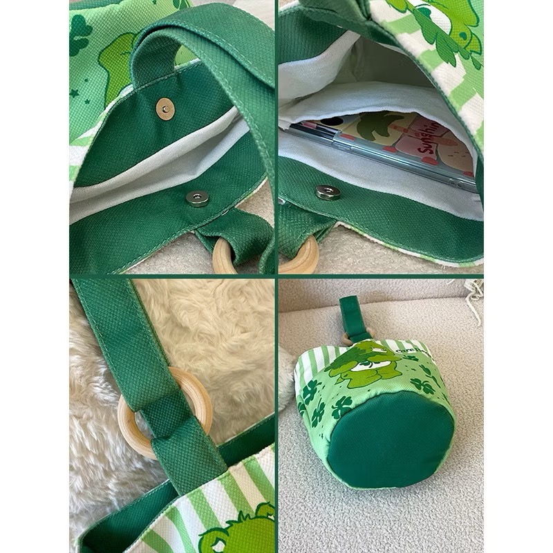 ［Be Woman] 現+預 Care Bears 彩虹熊 愛心熊 水桶包 手提包 手提袋-細節圖4