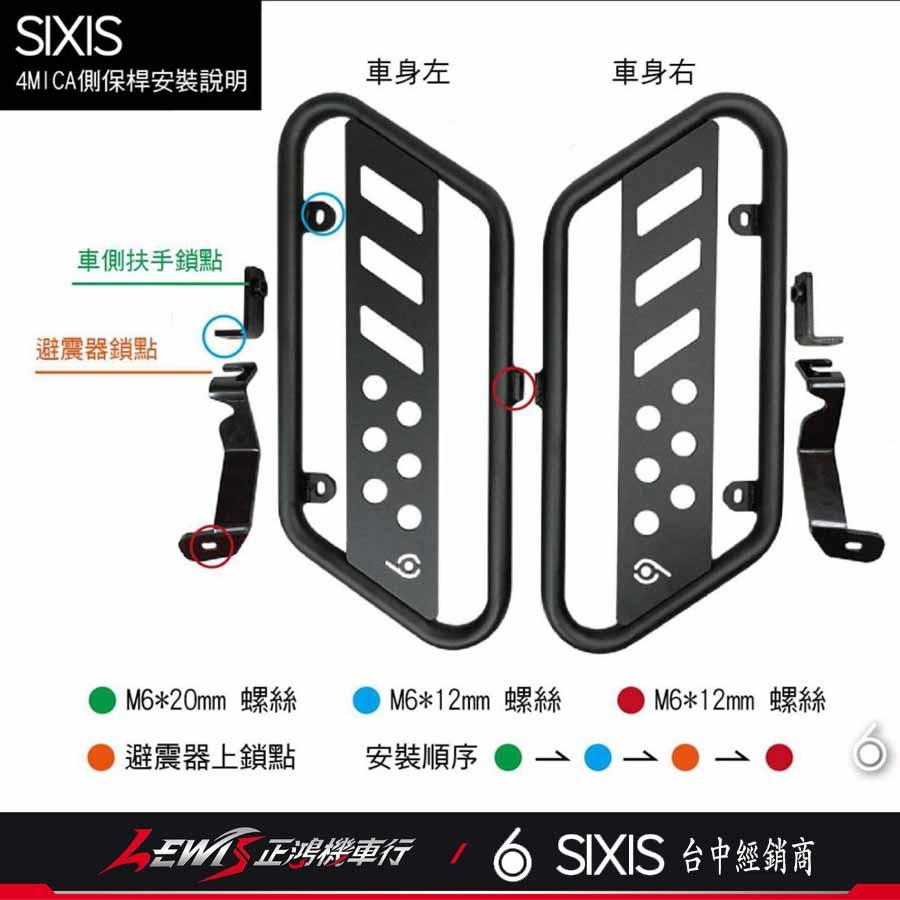 4MICA側貨架 螞蟻 4MICA側保桿 SIXIS 保桿 貨架 行李架 防撞桿 側邊保護桿 強化車體 正鴻-細節圖7