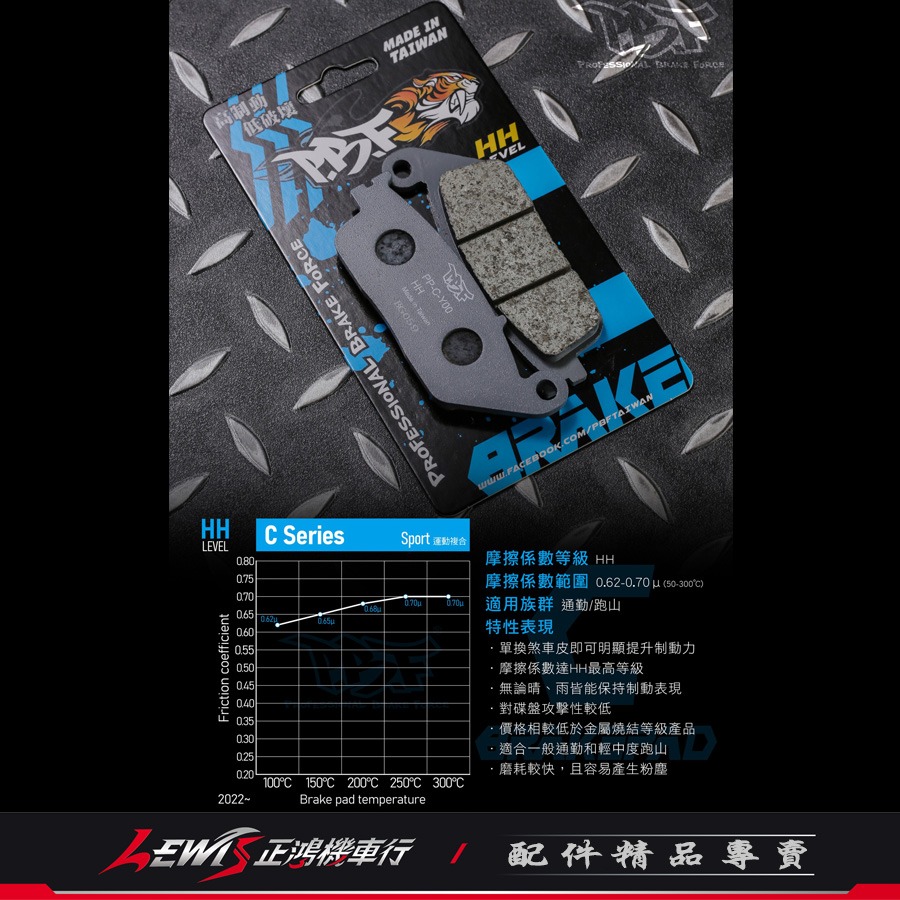 暴力虎來令片 來令片 PBF來令片 適用 CRF125 CRF250 CRF300 煞車皮 碟煞煞車皮 正鴻機車行-細節圖3