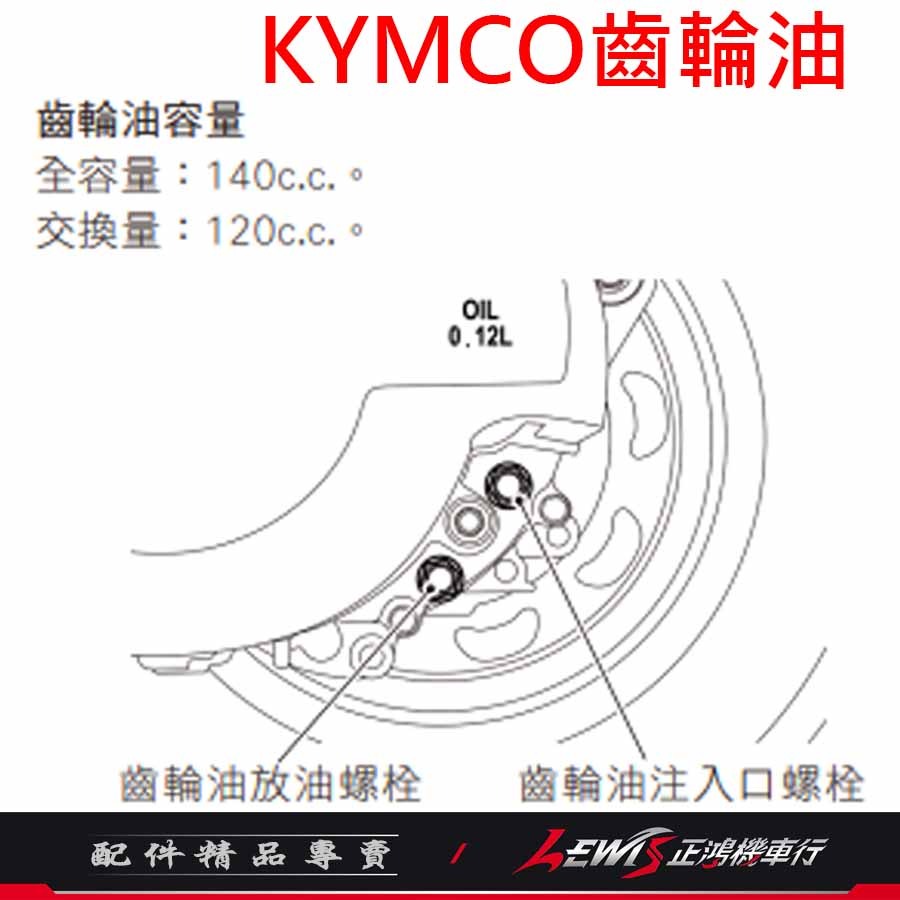 KYMCO齒輪油 齒輪油 光陽齒輪油 光陽原廠齒輪油 SAE80W90 120cc 適用 RTS MANY 正鴻機車行-細節圖3