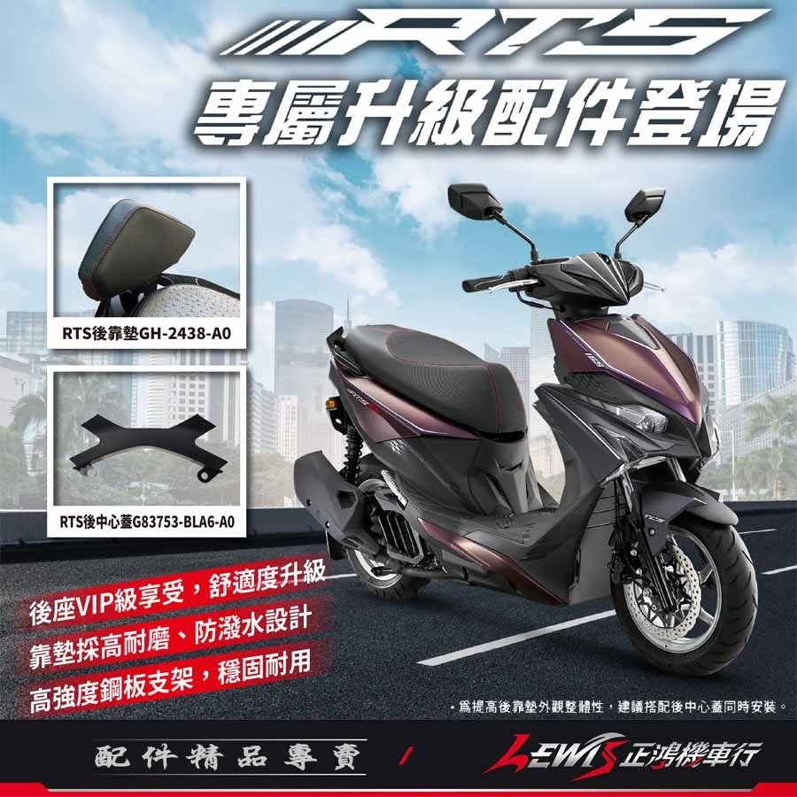 【正鴻機車行】靠背 靠墊 機車後靠背 RTS靠背 後靠背 光陽後靠背 後靠墊 RTS後靠墊組 RTS-細節圖2