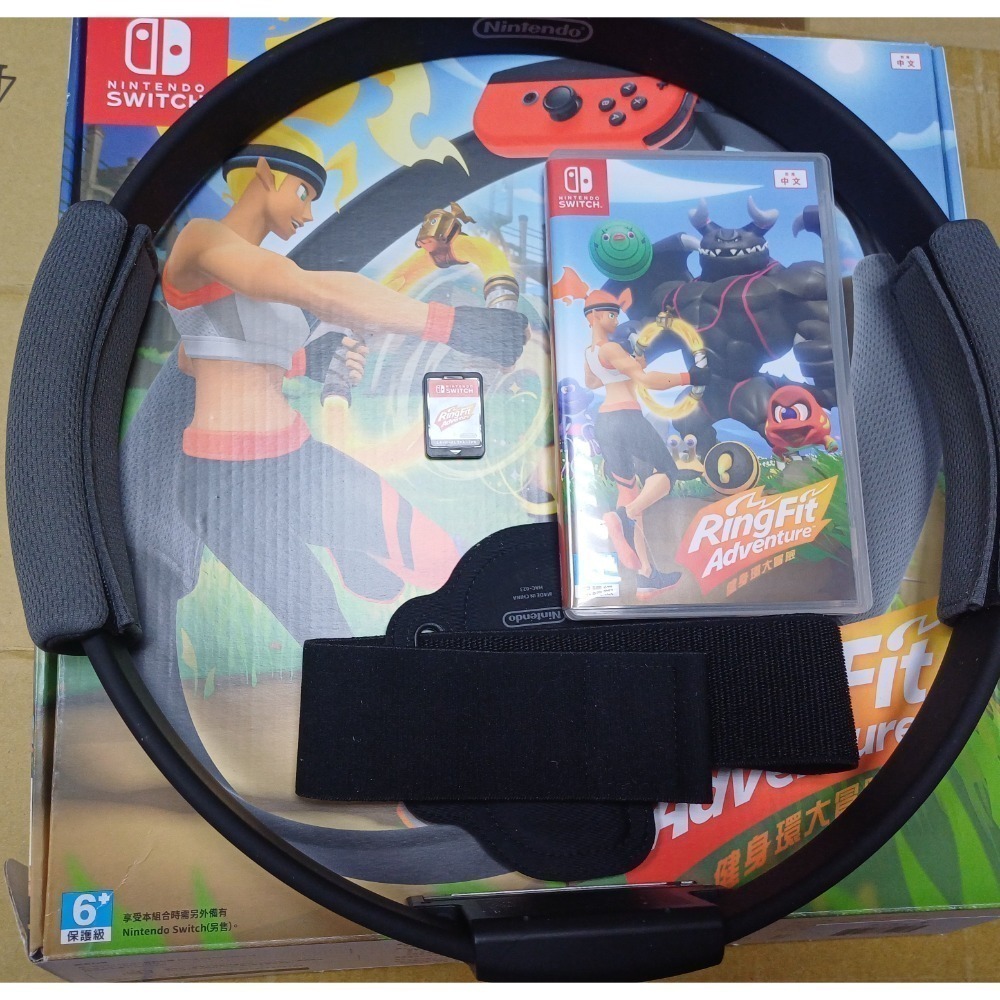 任天堂 SWITCH 紅藍主機 健身環大冒險 任天堂明星大亂鬥PRO控制器 遊戲 (二手良品)-規格圖9
